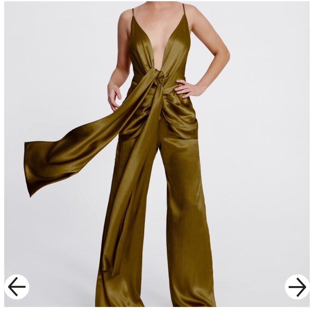 NWT Derma Department Olive Green Jumpsuit